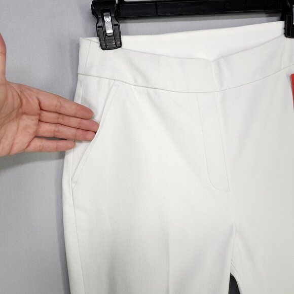 Spanx Ankle Straight Pant Comfort Stretch Pull On Waist Silver Lining Size Small - Picture 12 of 16